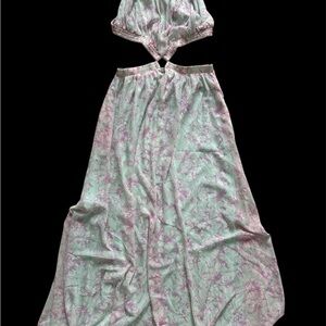 Floral Two-Piece Maxi Dress